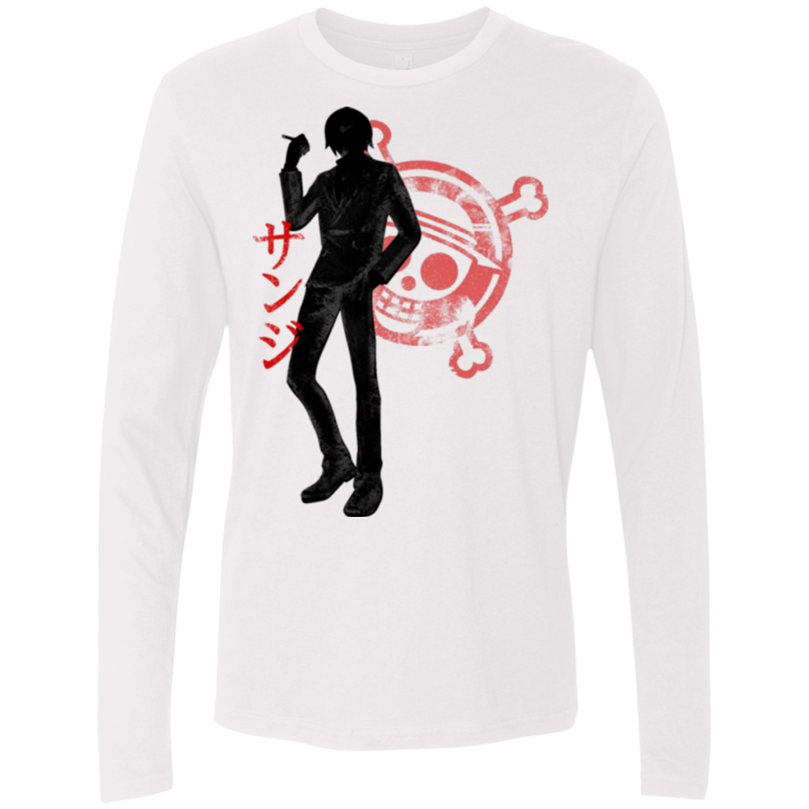T-Shirts White / Small Sanji Men's Premium Long Sleeve