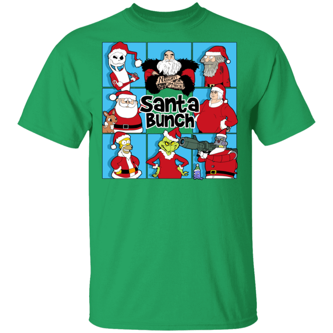T-Shirts Irish Green / S Santa Bunch T-Shirt