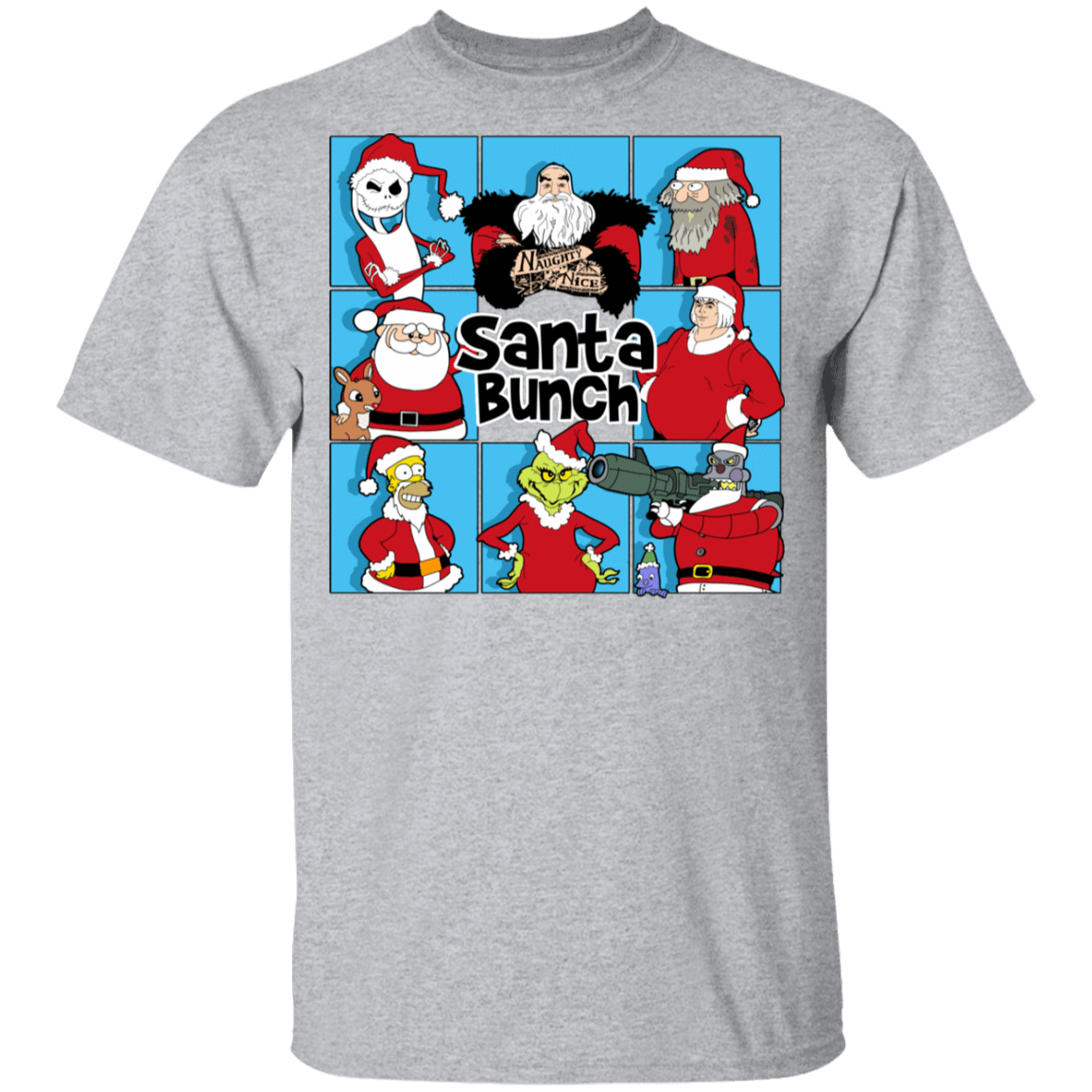 T-Shirts Sport Grey / YXS Santa Bunch Youth T-Shirt