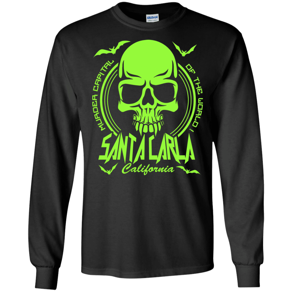 T-Shirts Black / S Santa Carla Men's Long Sleeve T-Shirt