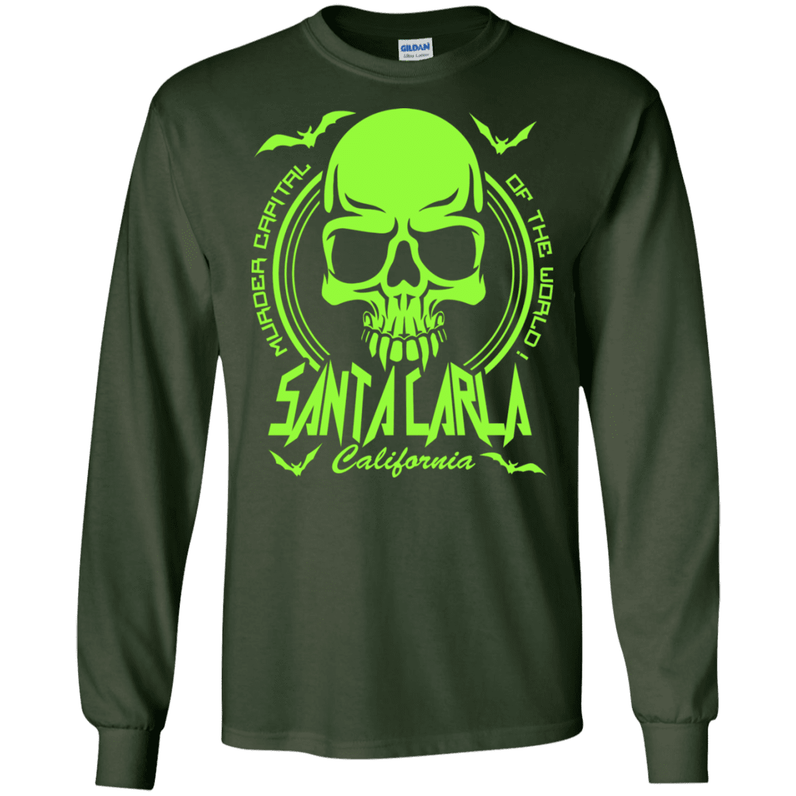 T-Shirts Forest Green / S Santa Carla Men's Long Sleeve T-Shirt
