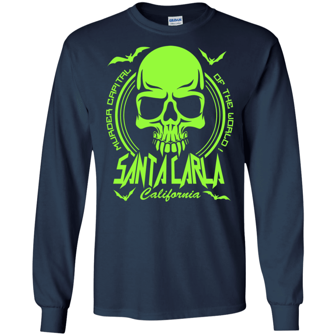 T-Shirts Navy / S Santa Carla Men's Long Sleeve T-Shirt