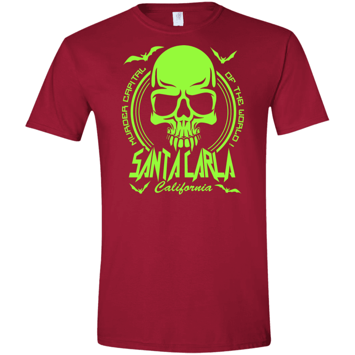 T-Shirts Cardinal Red / S Santa Carla Men's Semi-Fitted Softstyle