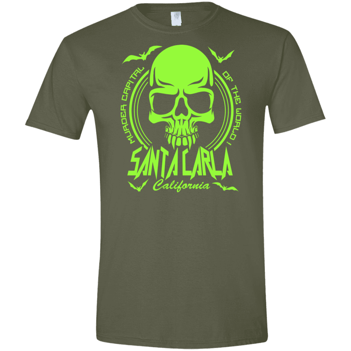 T-Shirts Military Green / S Santa Carla Men's Semi-Fitted Softstyle