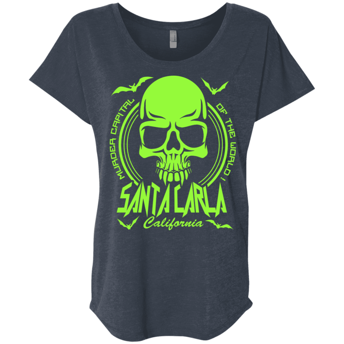 T-Shirts Vintage Navy / X-Small Santa Carla Triblend Dolman Sleeve