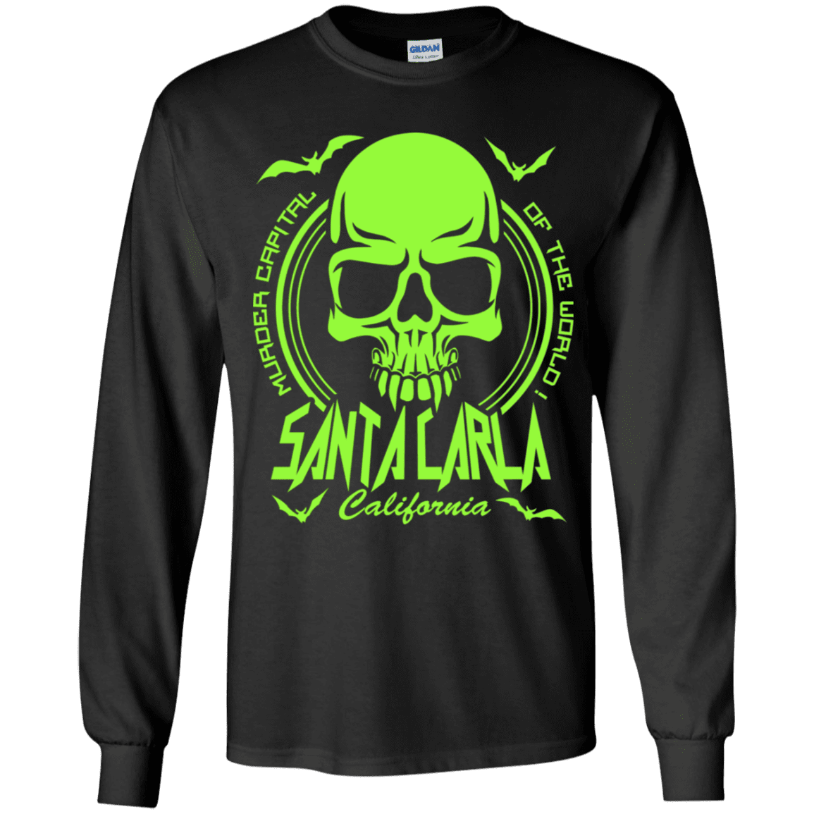 T-Shirts Black / YS Santa Carla Youth Long Sleeve T-Shirt