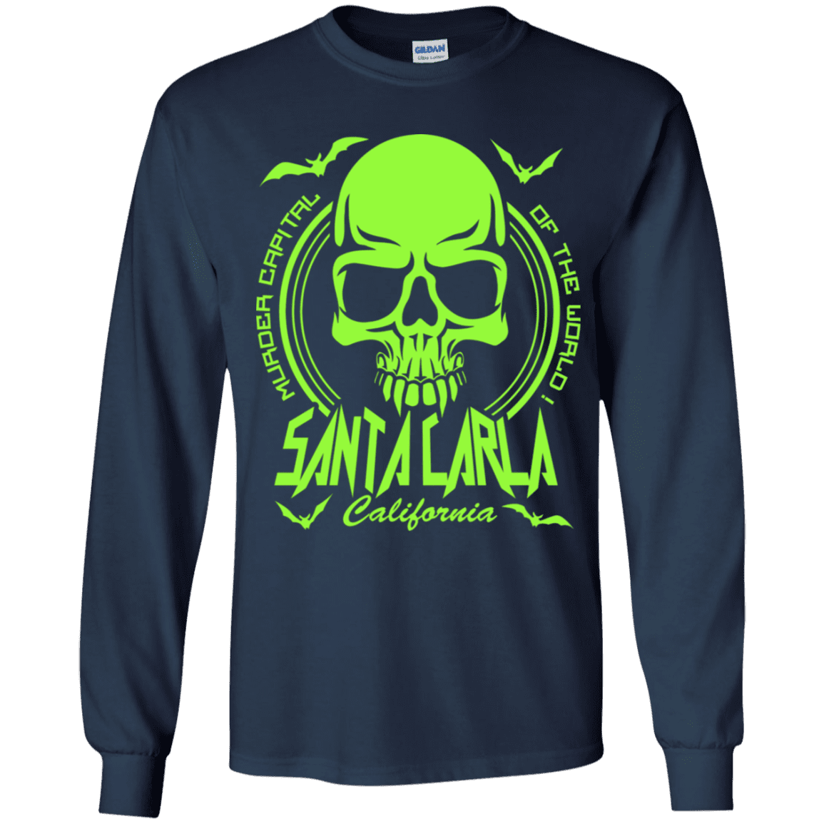 T-Shirts Navy / YS Santa Carla Youth Long Sleeve T-Shirt