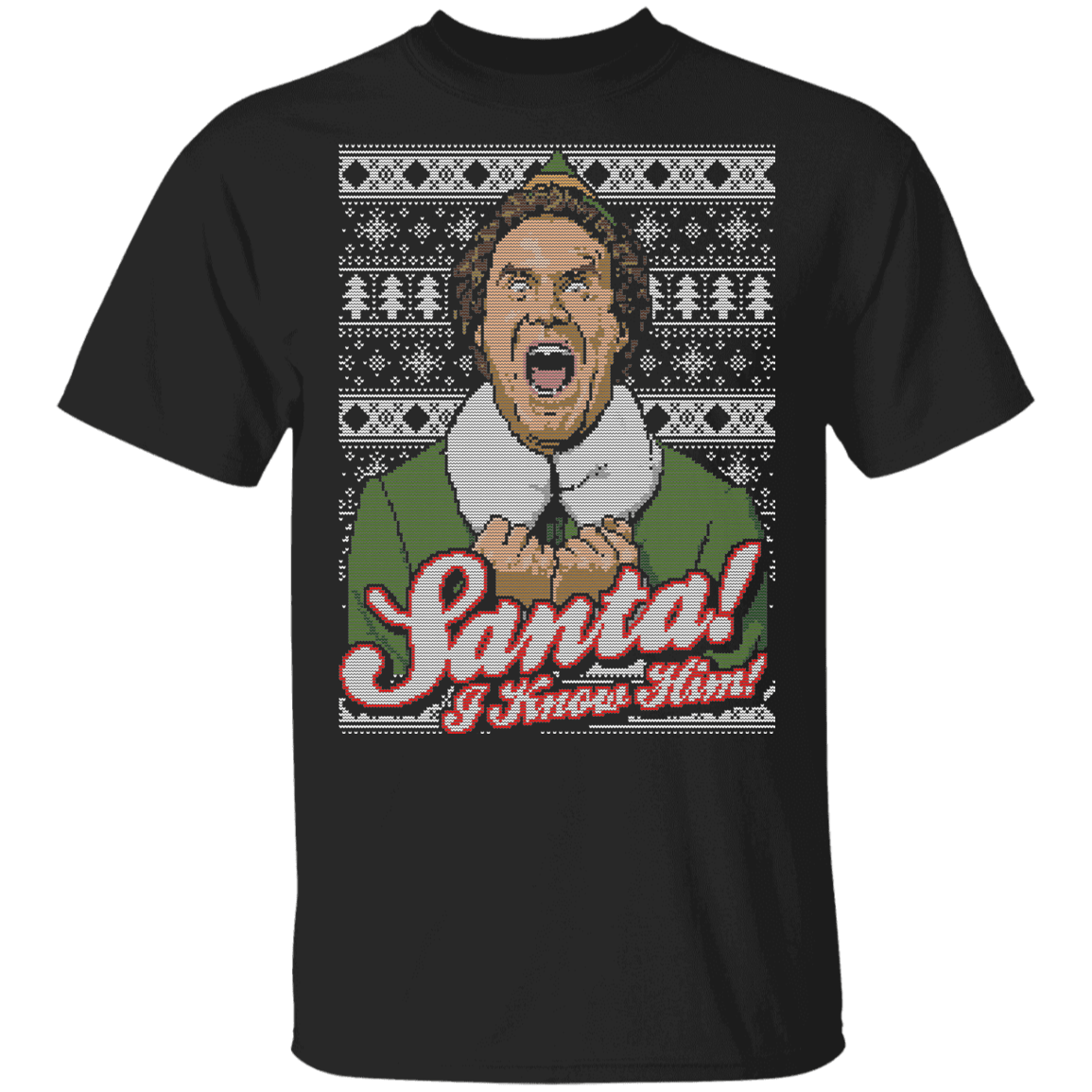 T-Shirts Black / YXS Santa! I Know Him Ugly Sweater Youth T-Shirt