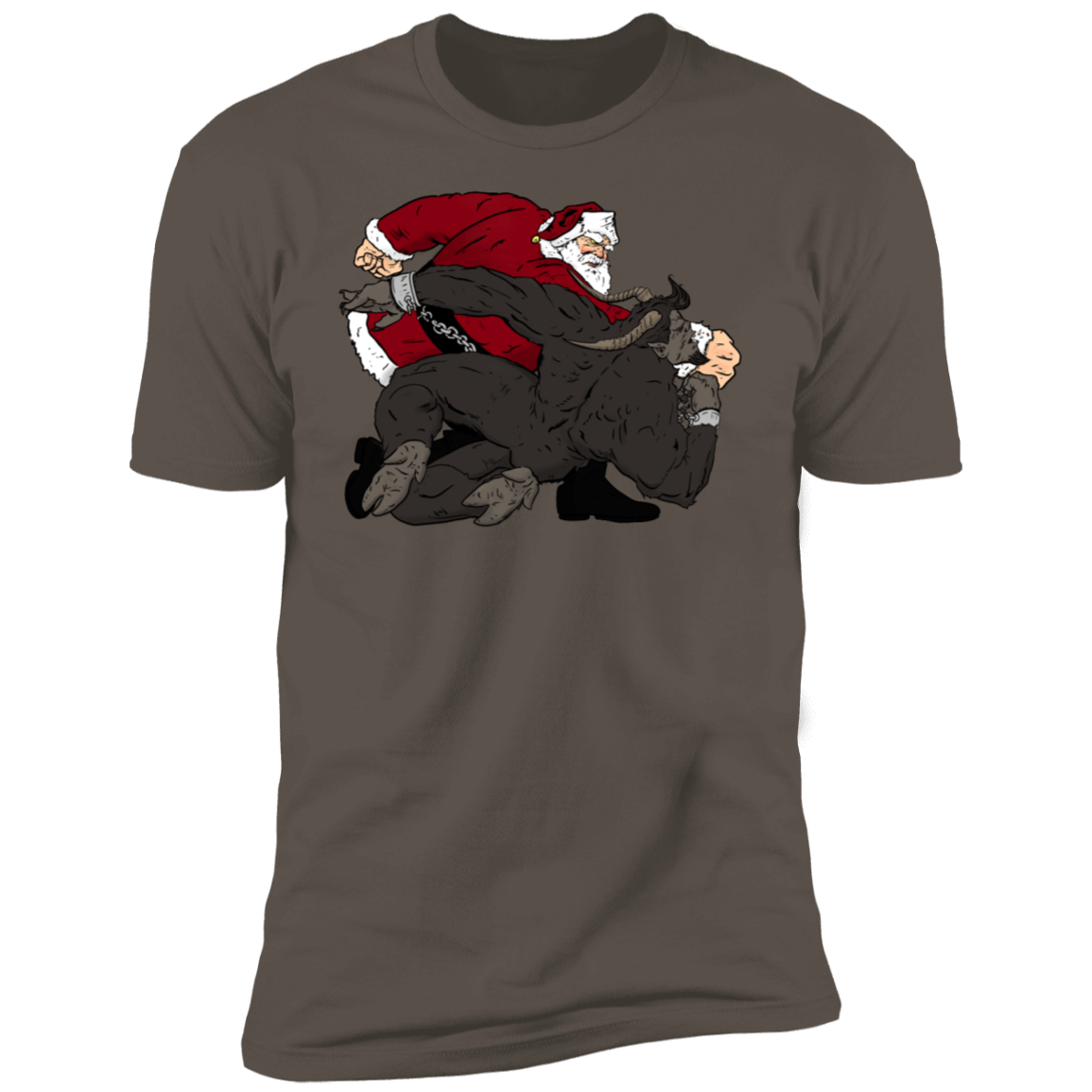 T-Shirts Warm Grey / S Santa vs Krampus Men's Premium T-Shirt
