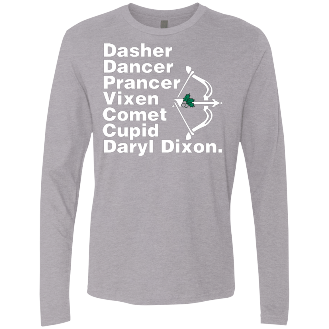 T-Shirts Heather Grey / Small Santas Helper Men's Premium Long Sleeve