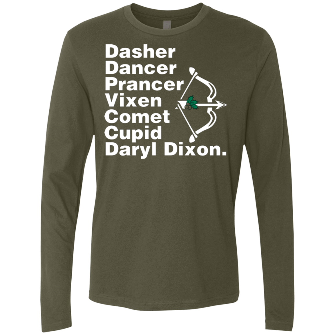 T-Shirts Military Green / Small Santas Helper Men's Premium Long Sleeve