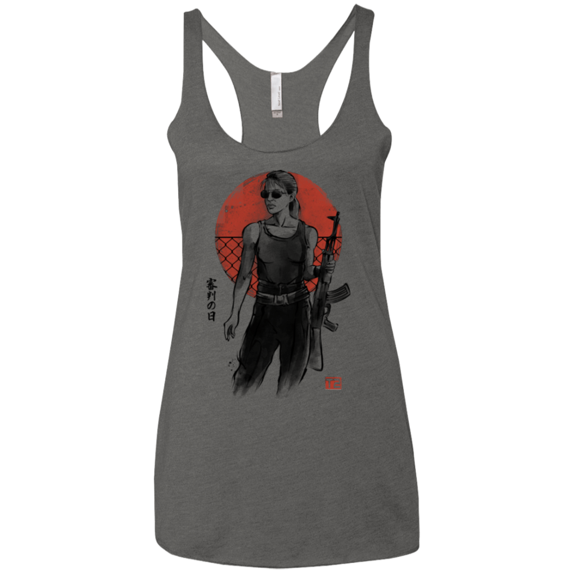 T-Shirts Premium Heather / X-Small Sarah Women's Triblend Racerback Tank