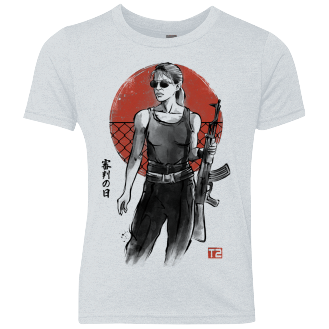 T-Shirts Heather White / YXS Sarah Youth Triblend T-Shirt