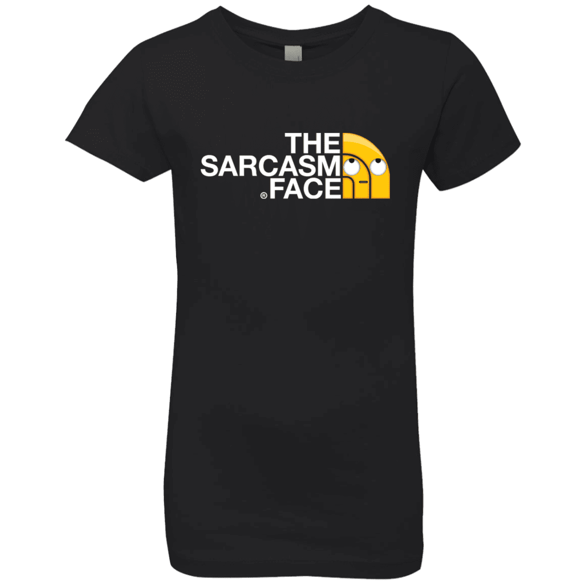 T-Shirts Black / YXS Sarcasm Face Girls Premium T-Shirt
