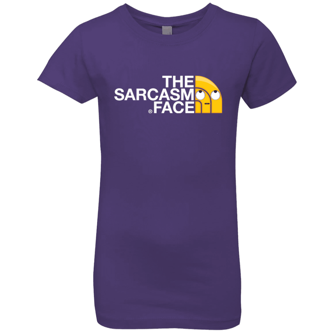 T-Shirts Purple Rush / YXS Sarcasm Face Girls Premium T-Shirt