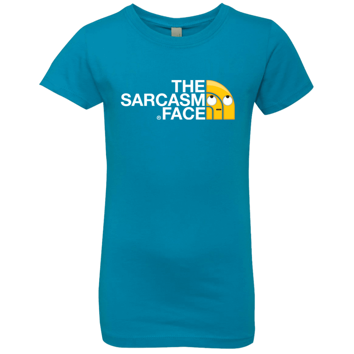 T-Shirts Turquoise / YXS Sarcasm Face Girls Premium T-Shirt