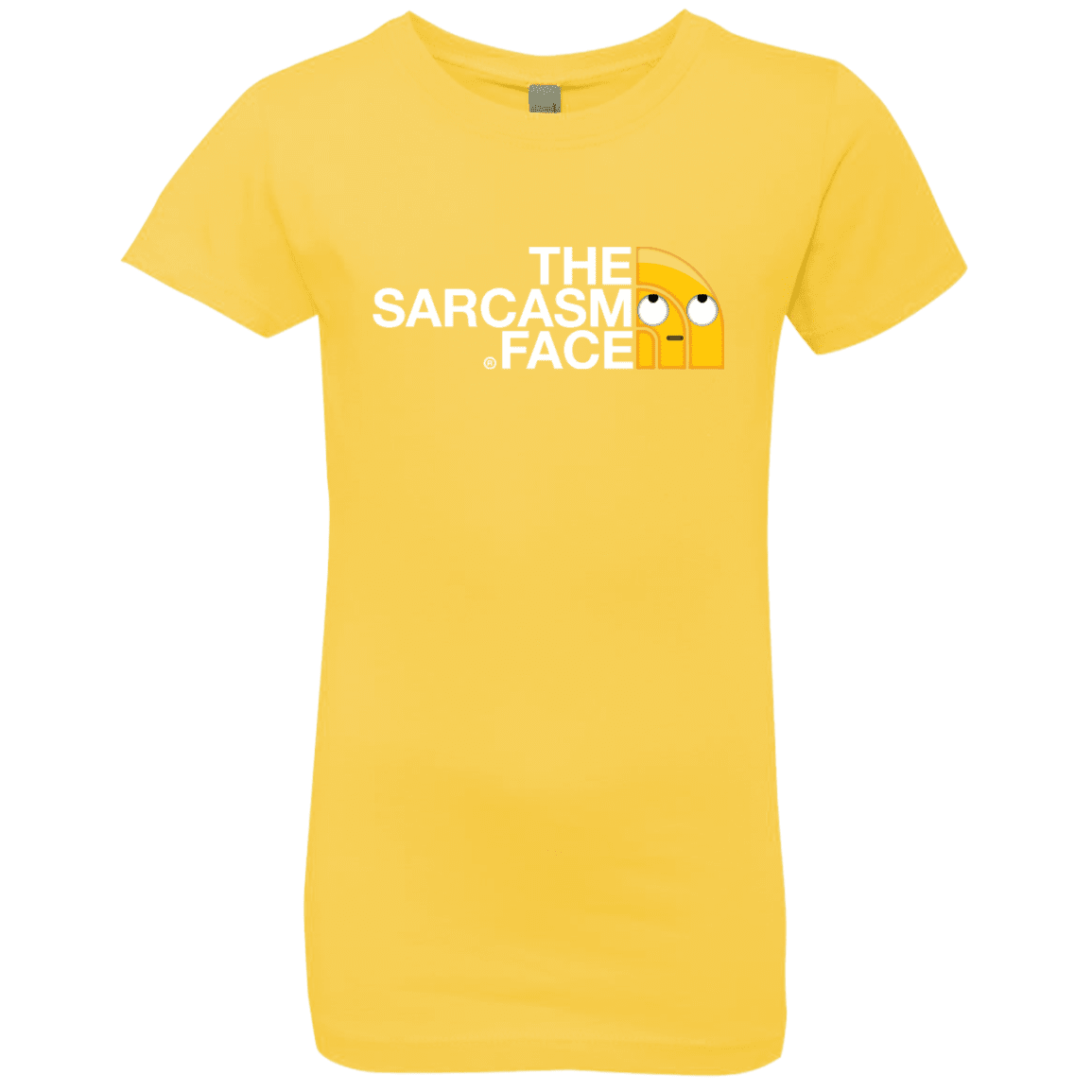T-Shirts Vibrant Yellow / YXS Sarcasm Face Girls Premium T-Shirt