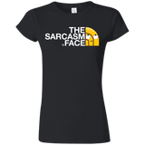 T-Shirts Black / S Sarcasm Face Junior Slimmer-Fit T-Shirt