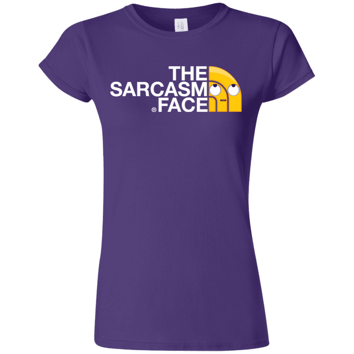 T-Shirts Purple / S Sarcasm Face Junior Slimmer-Fit T-Shirt