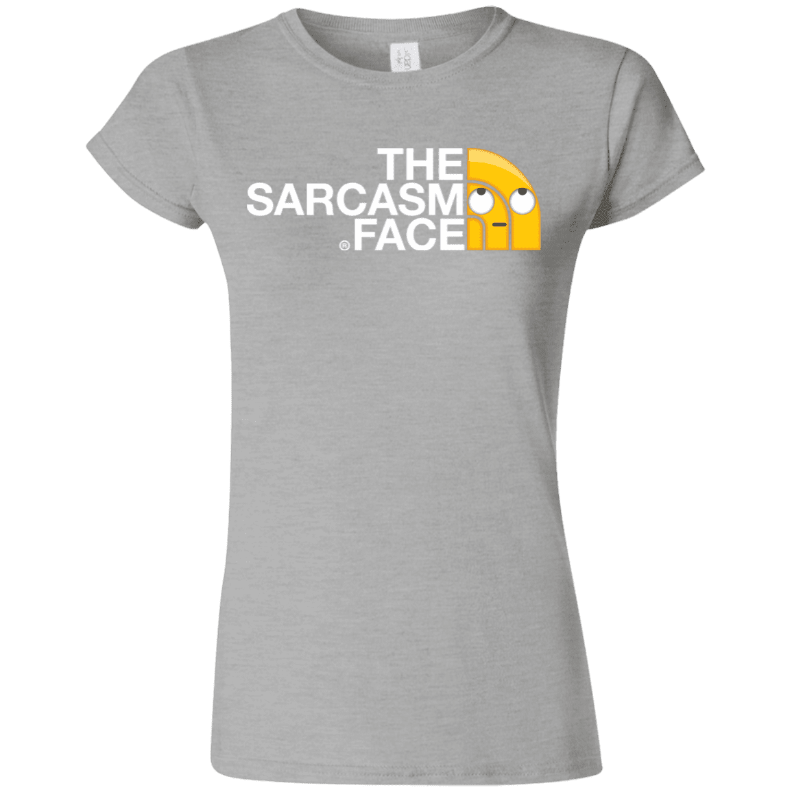 T-Shirts Sport Grey / S Sarcasm Face Junior Slimmer-Fit T-Shirt