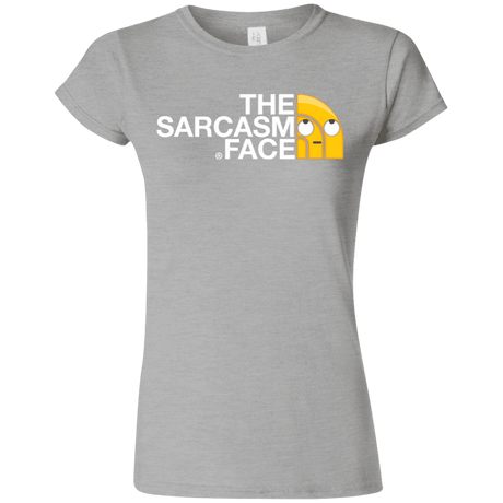 T-Shirts Sport Grey / S Sarcasm Face Junior Slimmer-Fit T-Shirt