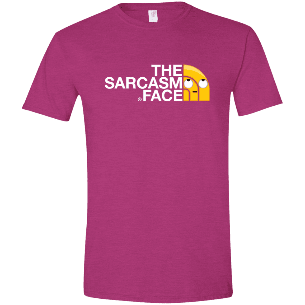 T-Shirts Antique Heliconia / S Sarcasm Face Men's Semi-Fitted Softstyle