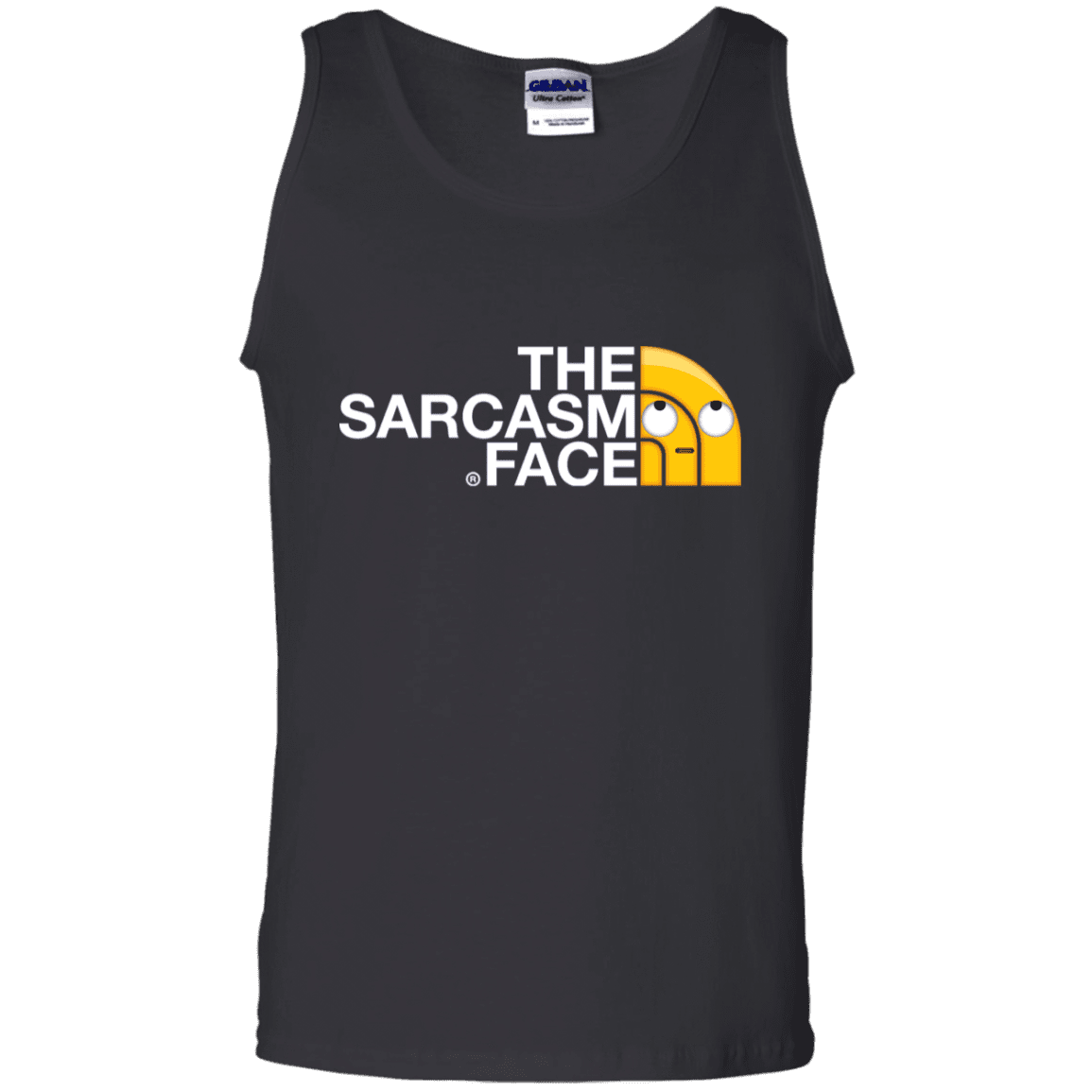 T-Shirts Black / S Sarcasm Face Men's Tank Top