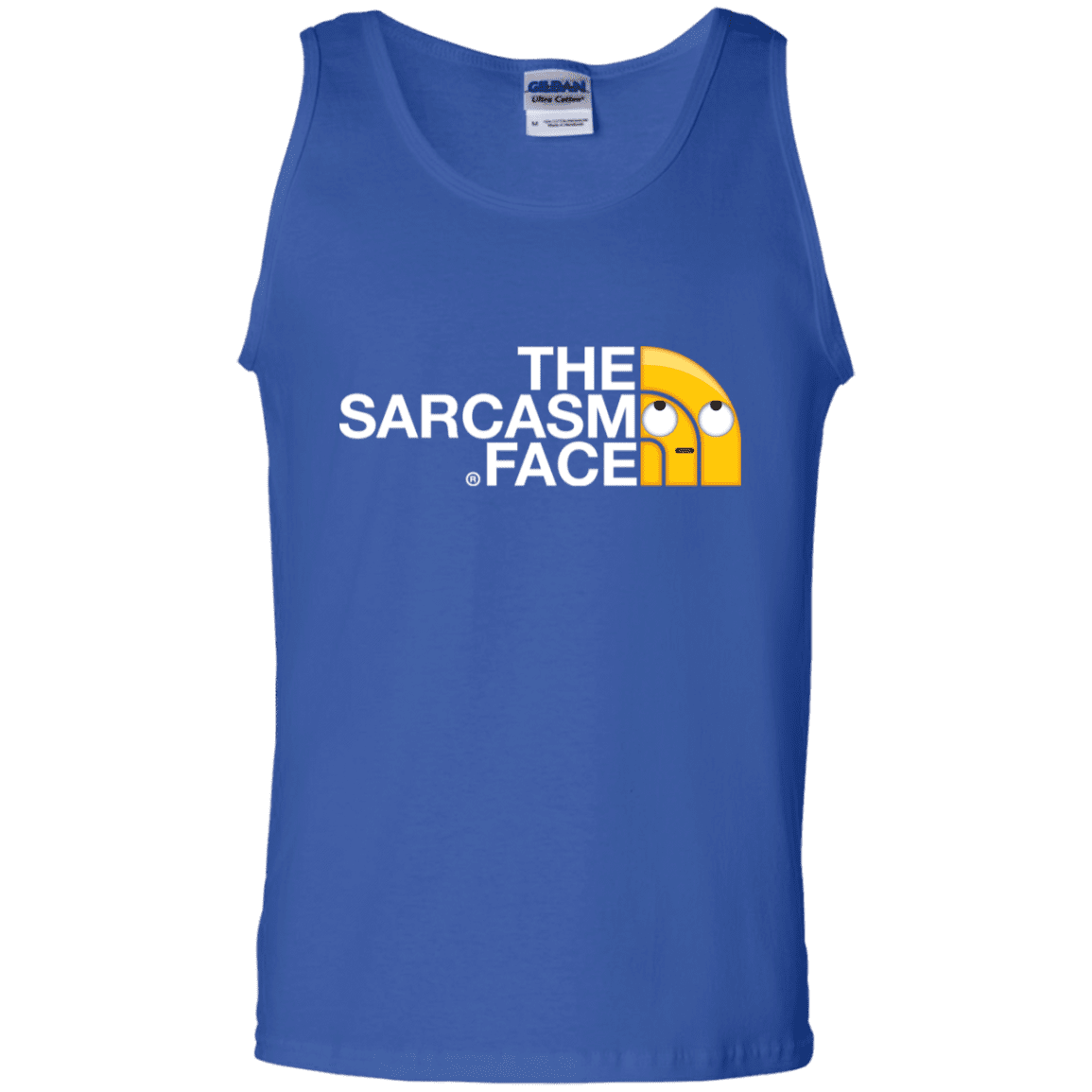 T-Shirts Royal / S Sarcasm Face Men's Tank Top