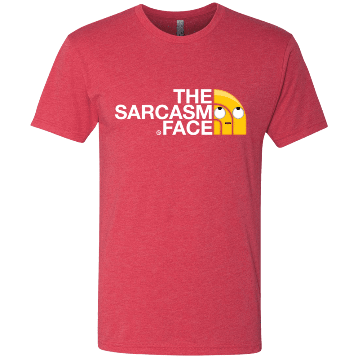 T-Shirts Vintage Red / S Sarcasm Face Men's Triblend T-Shirt