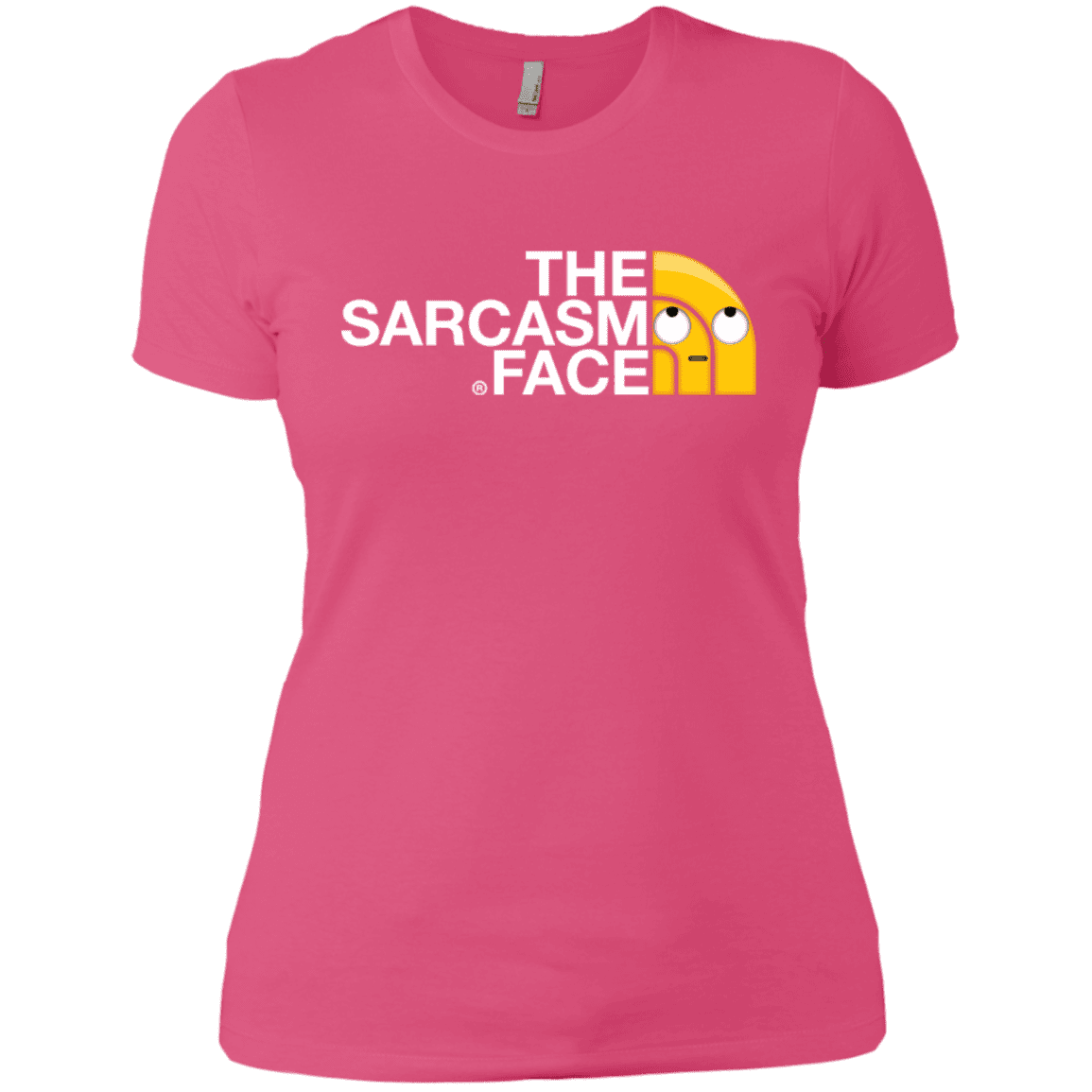 T-Shirts Hot Pink / X-Small Sarcasm Face Women's Premium T-Shirt