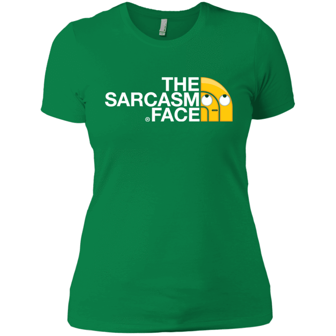 T-Shirts Kelly Green / X-Small Sarcasm Face Women's Premium T-Shirt