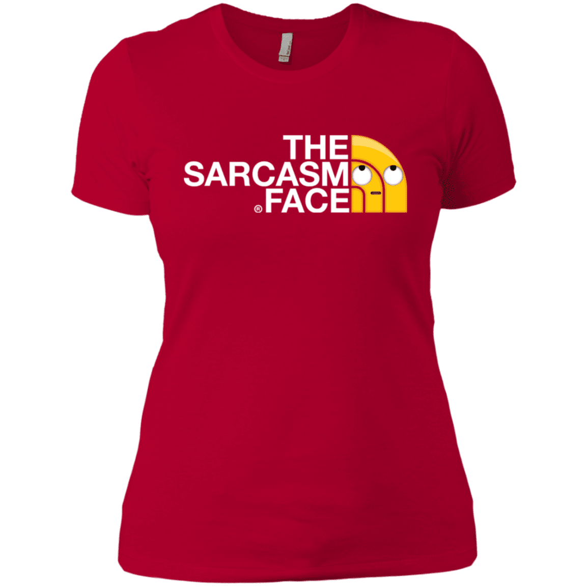 T-Shirts Red / X-Small Sarcasm Face Women's Premium T-Shirt
