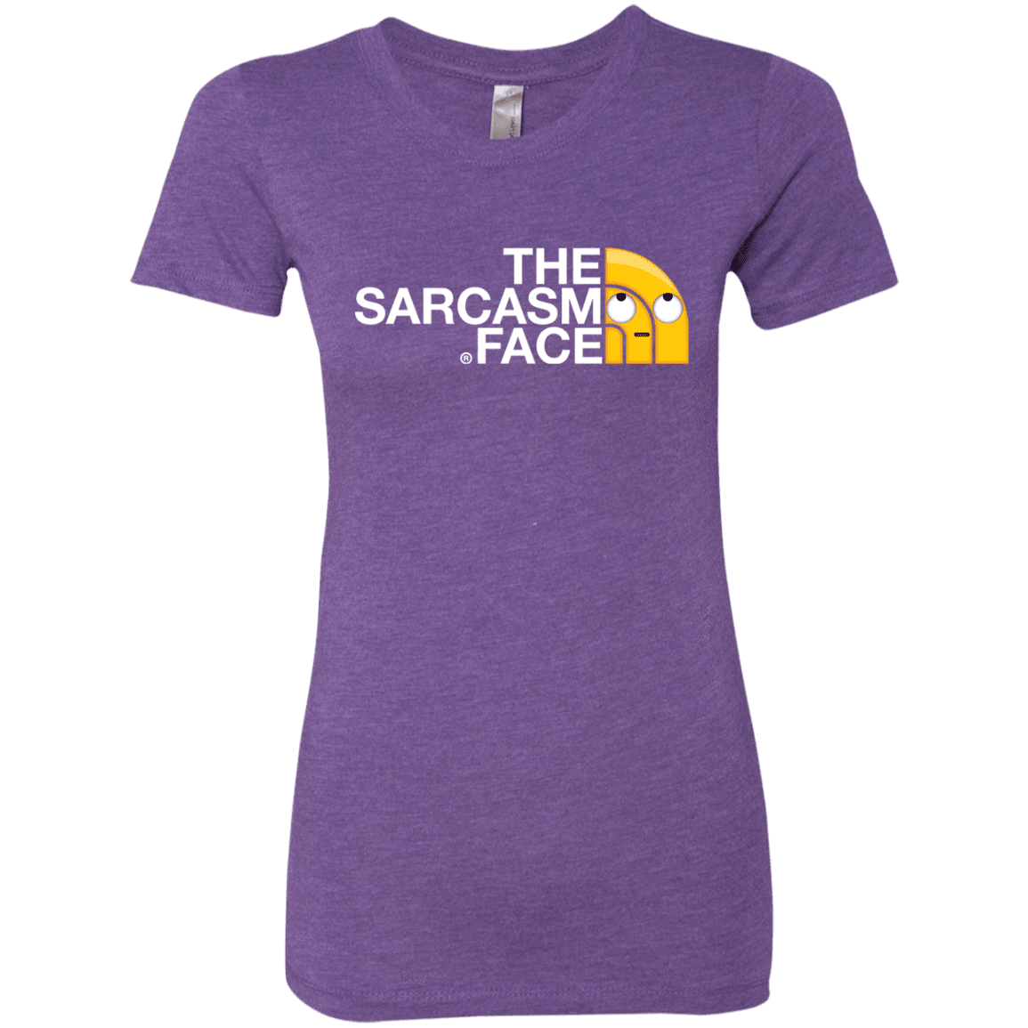 T-Shirts Purple Rush / S Sarcasm Face Women's Triblend T-Shirt