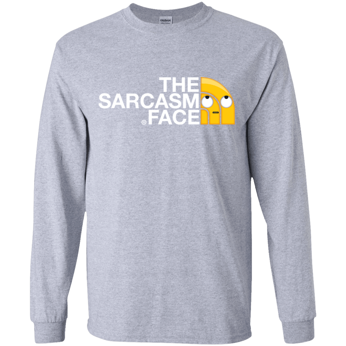 T-Shirts Sport Grey / YS Sarcasm Face Youth Long Sleeve T-Shirt