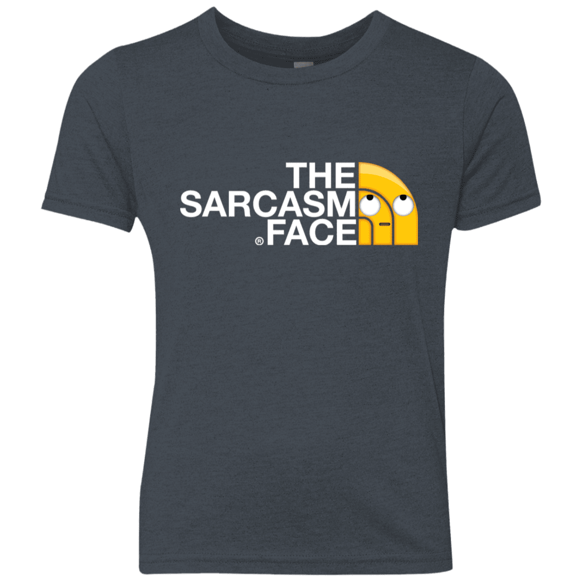 T-Shirts Vintage Navy / YXS Sarcasm Face Youth Triblend T-Shirt
