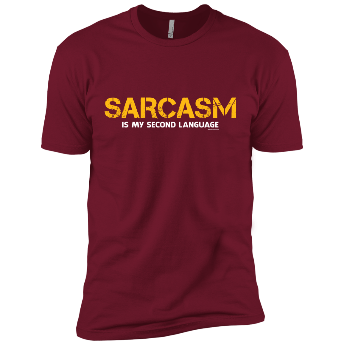 T-Shirts Cardinal / X-Small Sarcasm Is My Second Language Men's Premium T-Shirt