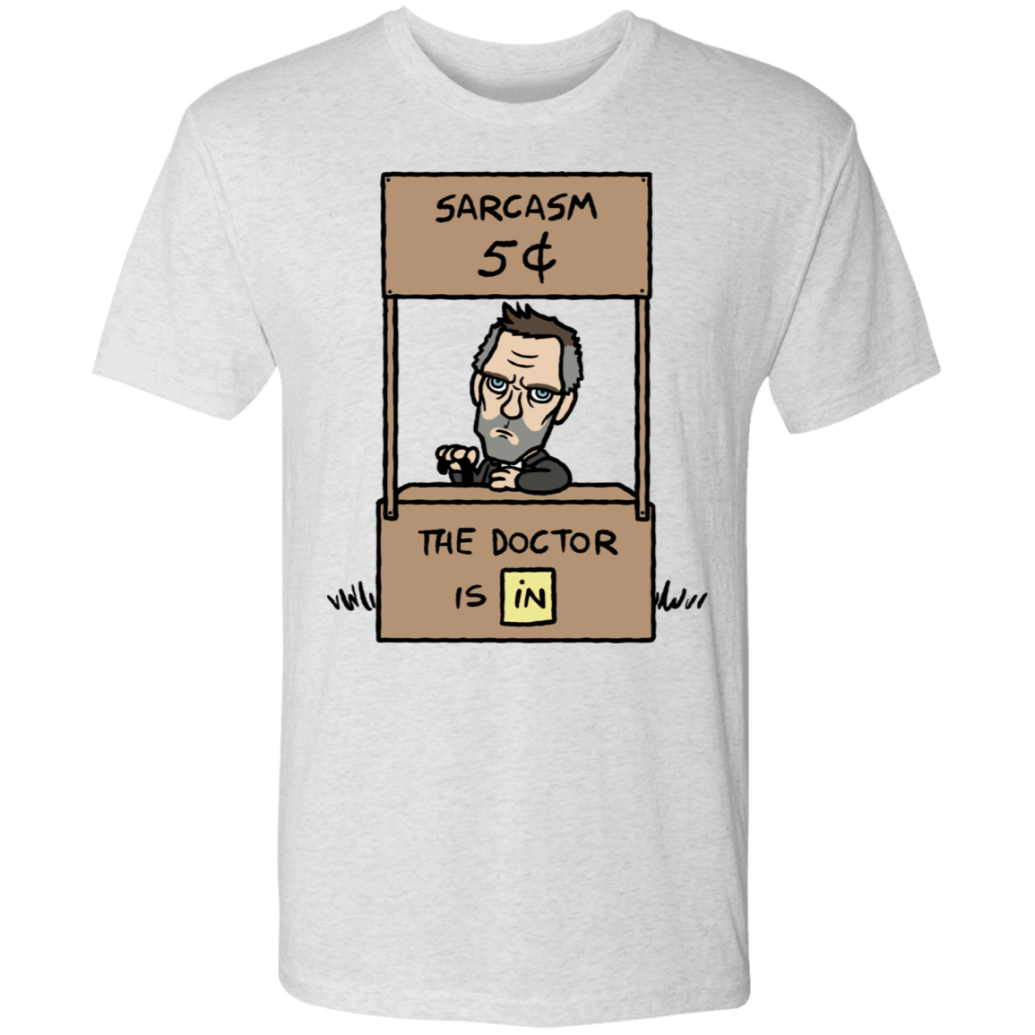 T-Shirts Heather White / S Sarcasm Stand Men's Triblend T-Shirt