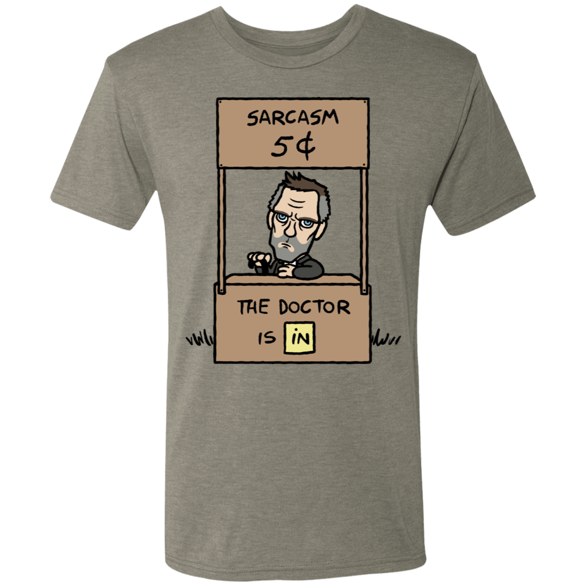 T-Shirts Venetian Grey / S Sarcasm Stand Men's Triblend T-Shirt