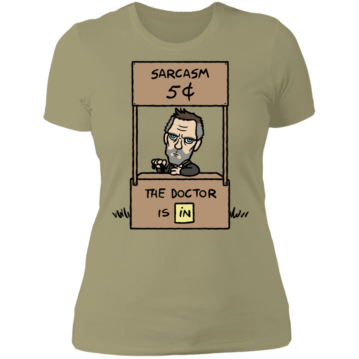 T-Shirts Light Olive / S Sarcasm Stand Women's Premium T-Shirt
