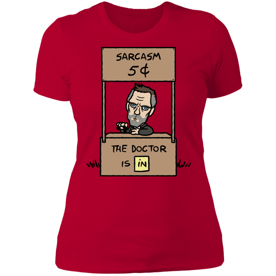 T-Shirts Red / S Sarcasm Stand Women's Premium T-Shirt
