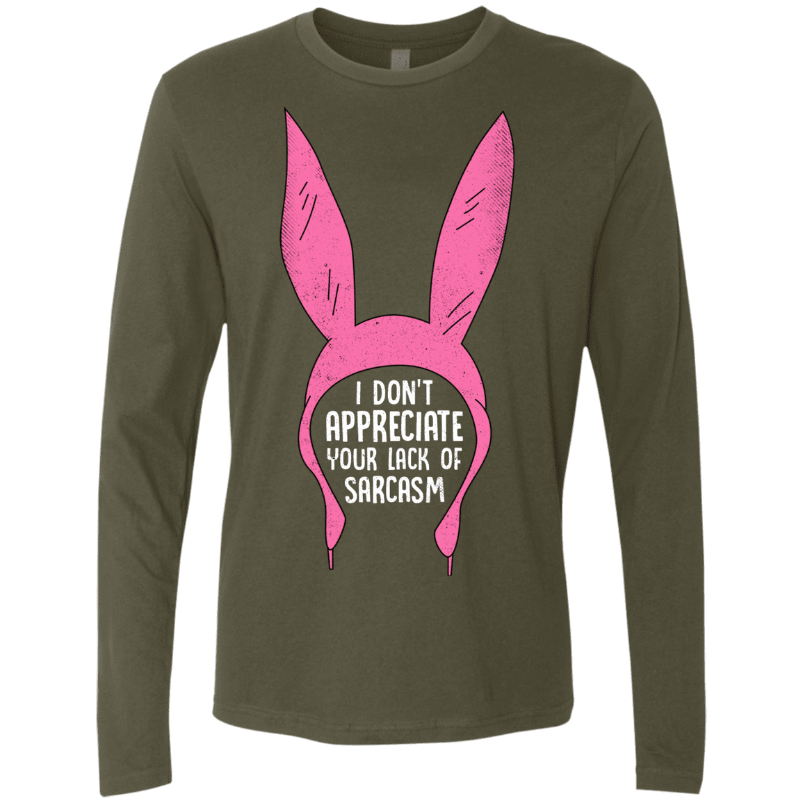 T-Shirts Military Green / S Sarcasm Wins Men's Premium Long Sleeve