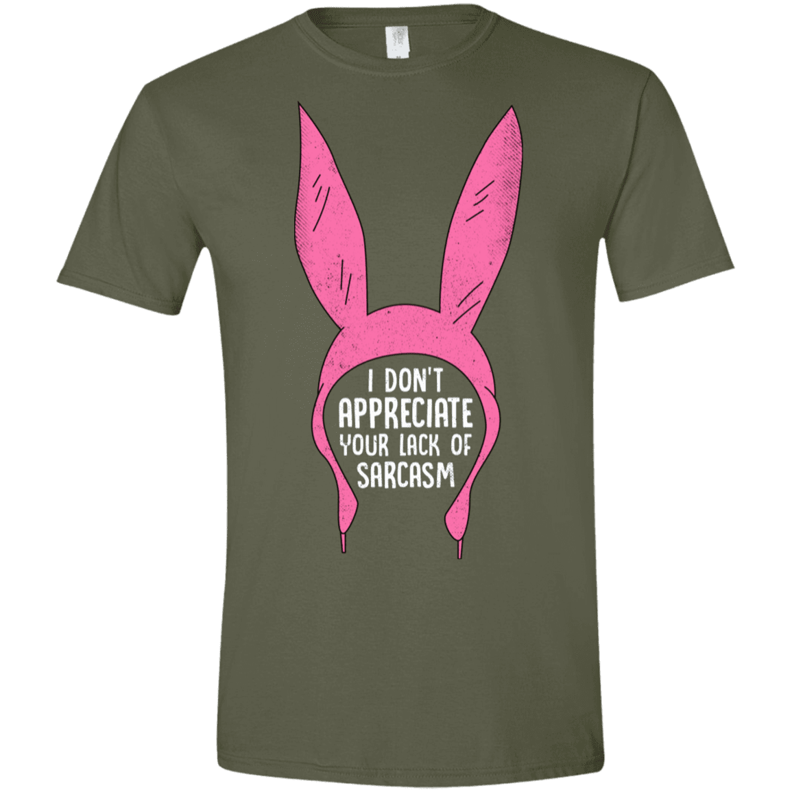 T-Shirts Military Green / S Sarcasm Wins Men's Semi-Fitted Softstyle