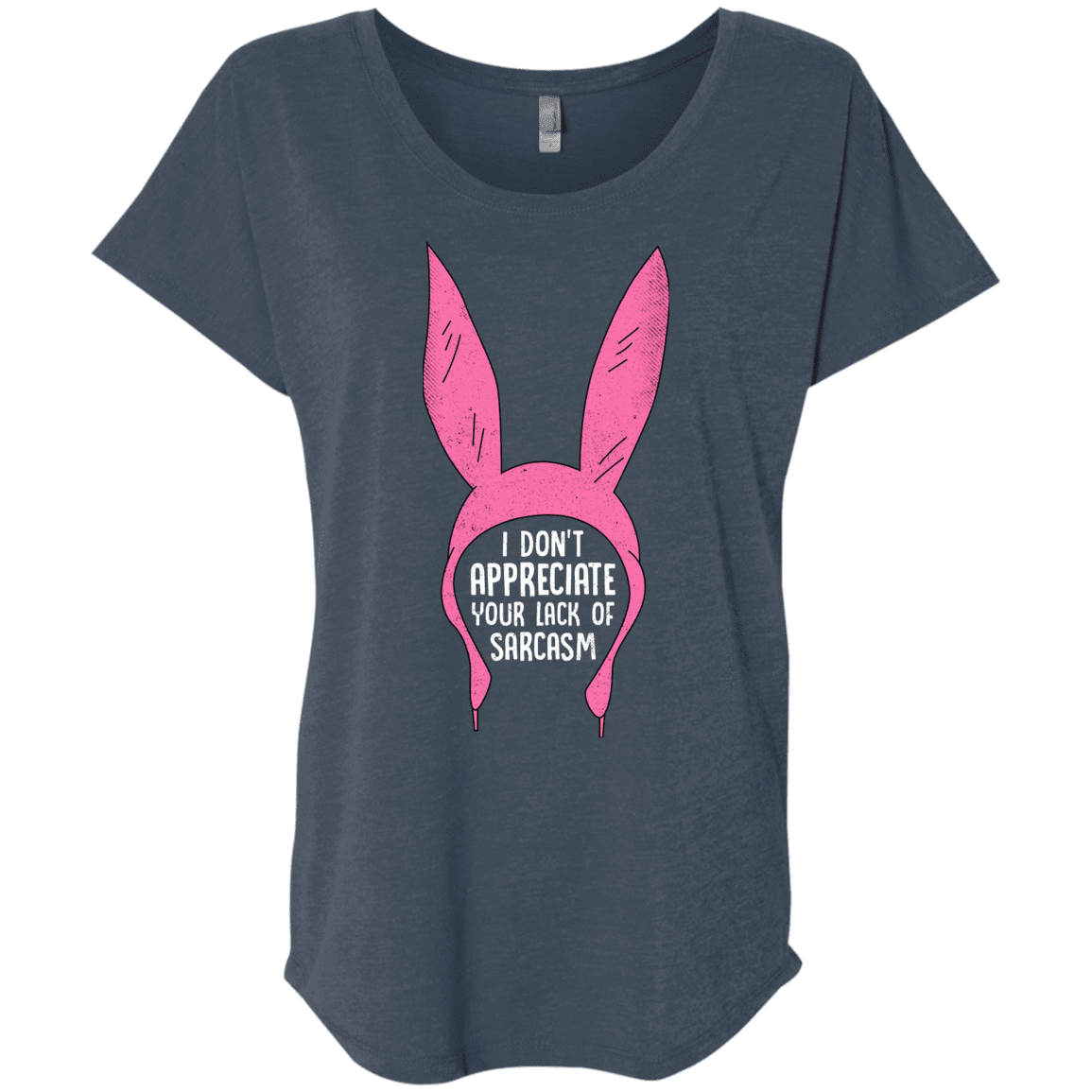 T-Shirts Indigo / X-Small Sarcasm Wins Triblend Dolman Sleeve