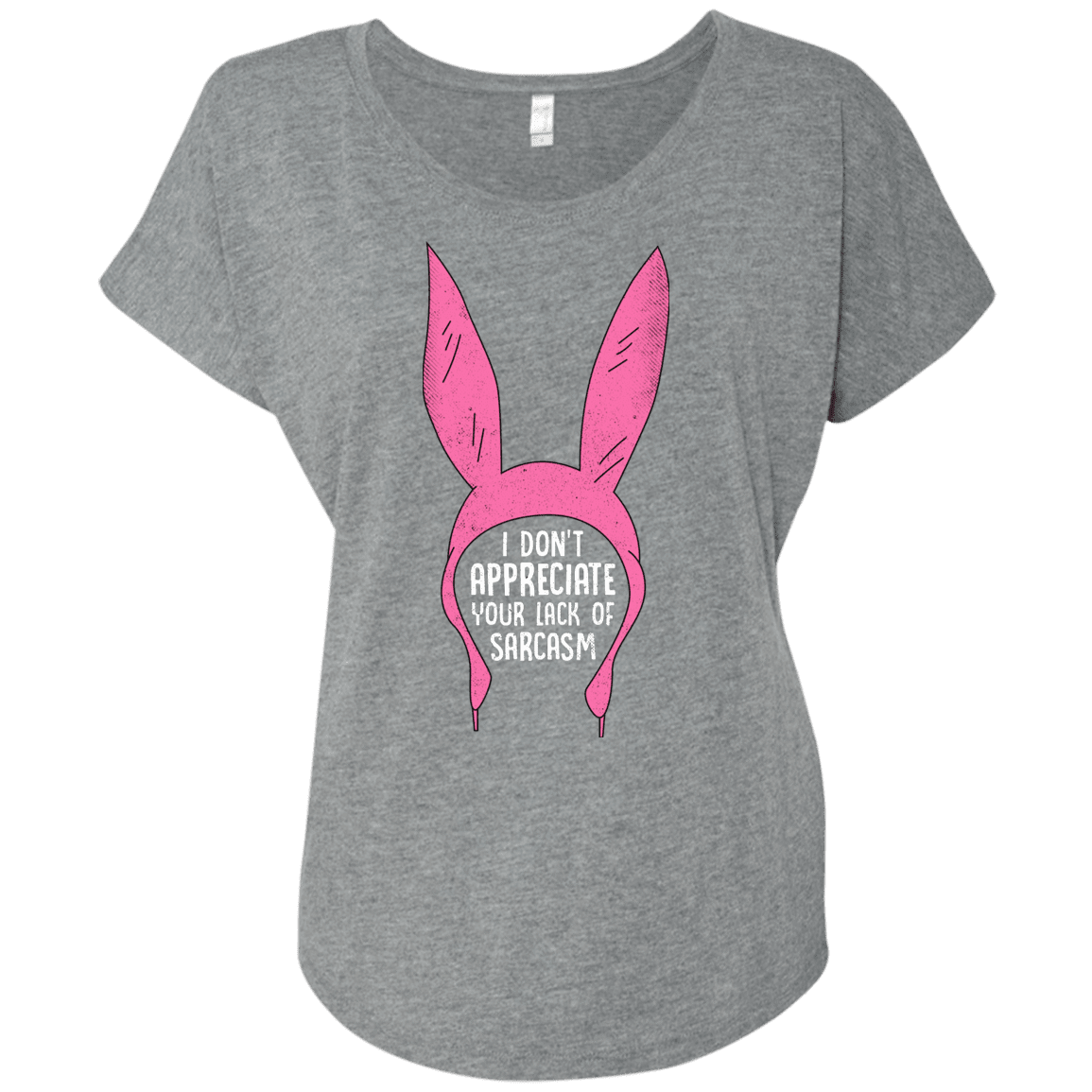 T-Shirts Premium Heather / X-Small Sarcasm Wins Triblend Dolman Sleeve
