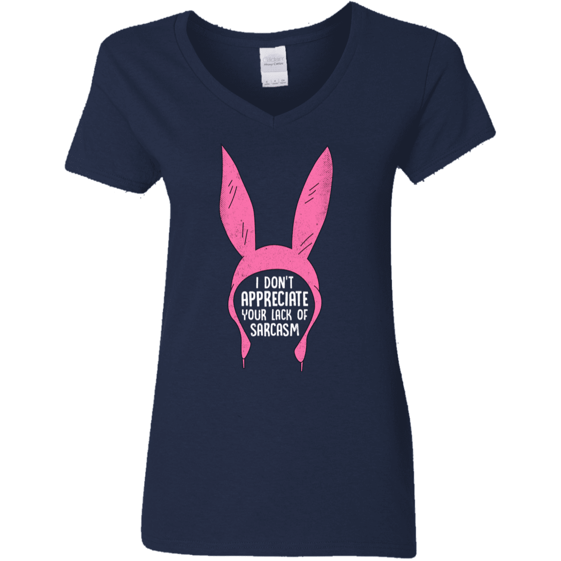T-Shirts Navy / S Sarcasm Wins Women's V-Neck T-Shirt