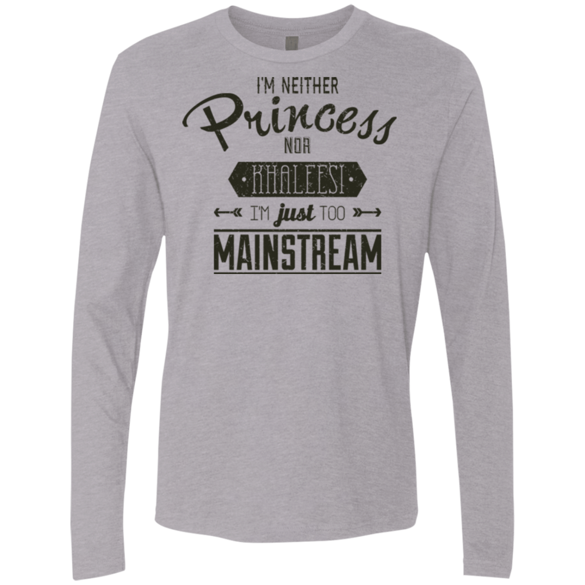 T-Shirts Heather Grey / Small Sarcastic Girl Men's Premium Long Sleeve