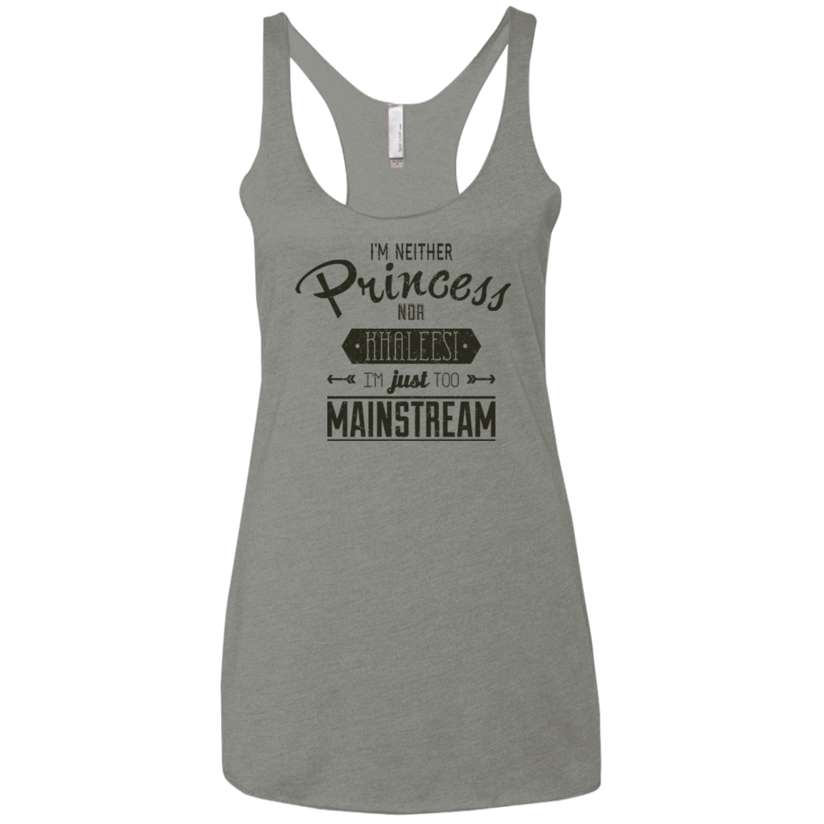 T-Shirts Venetian Grey / X-Small Sarcastic Girl Women's Triblend Racerback Tank