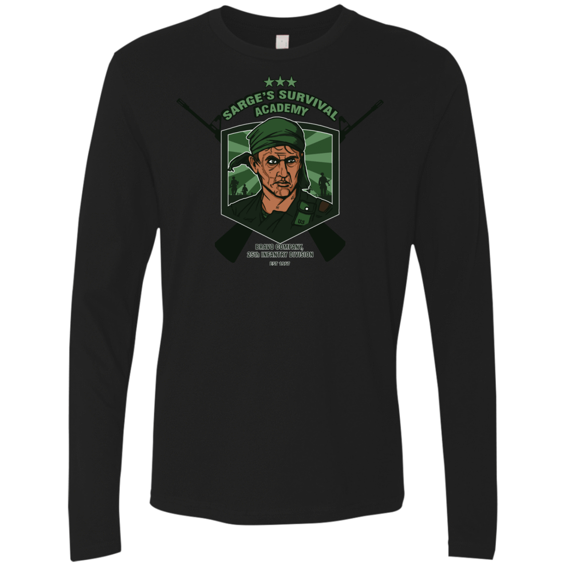 T-Shirts Black / S Sarges Survival Men's Premium Long Sleeve