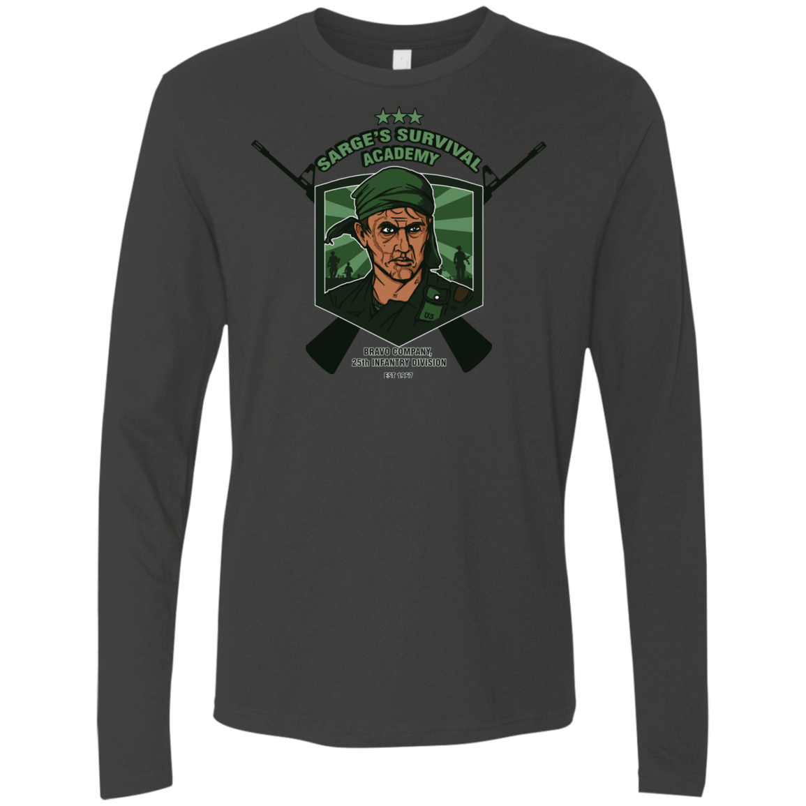 T-Shirts Heavy Metal / S Sarges Survival Men's Premium Long Sleeve