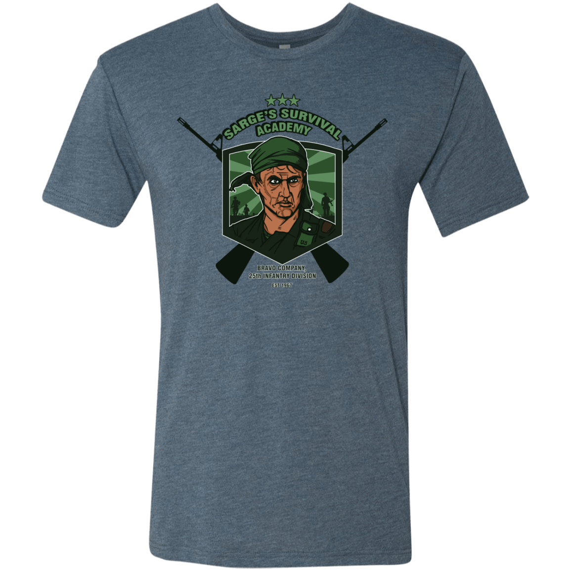 T-Shirts Indigo / S Sarges Survival Men's Triblend T-Shirt